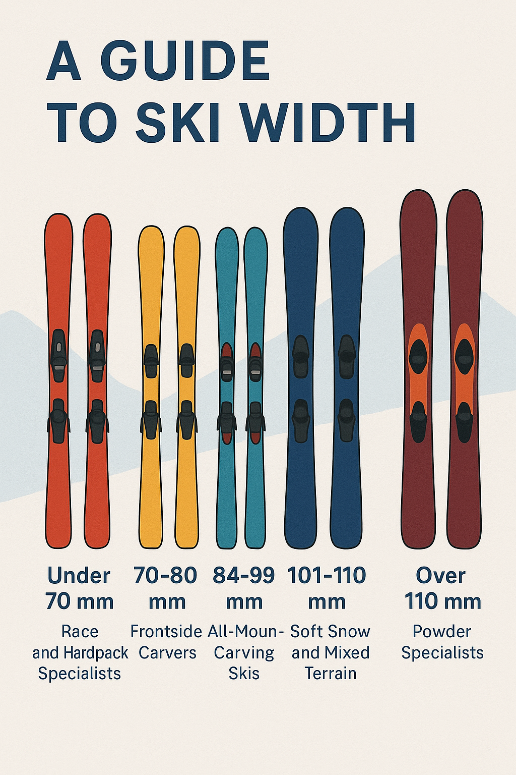 Guide to Ski waist width