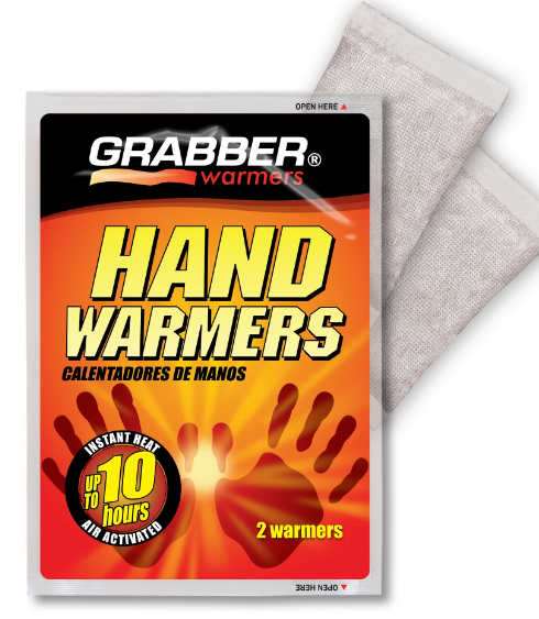 Grabber Hand warmers outside package