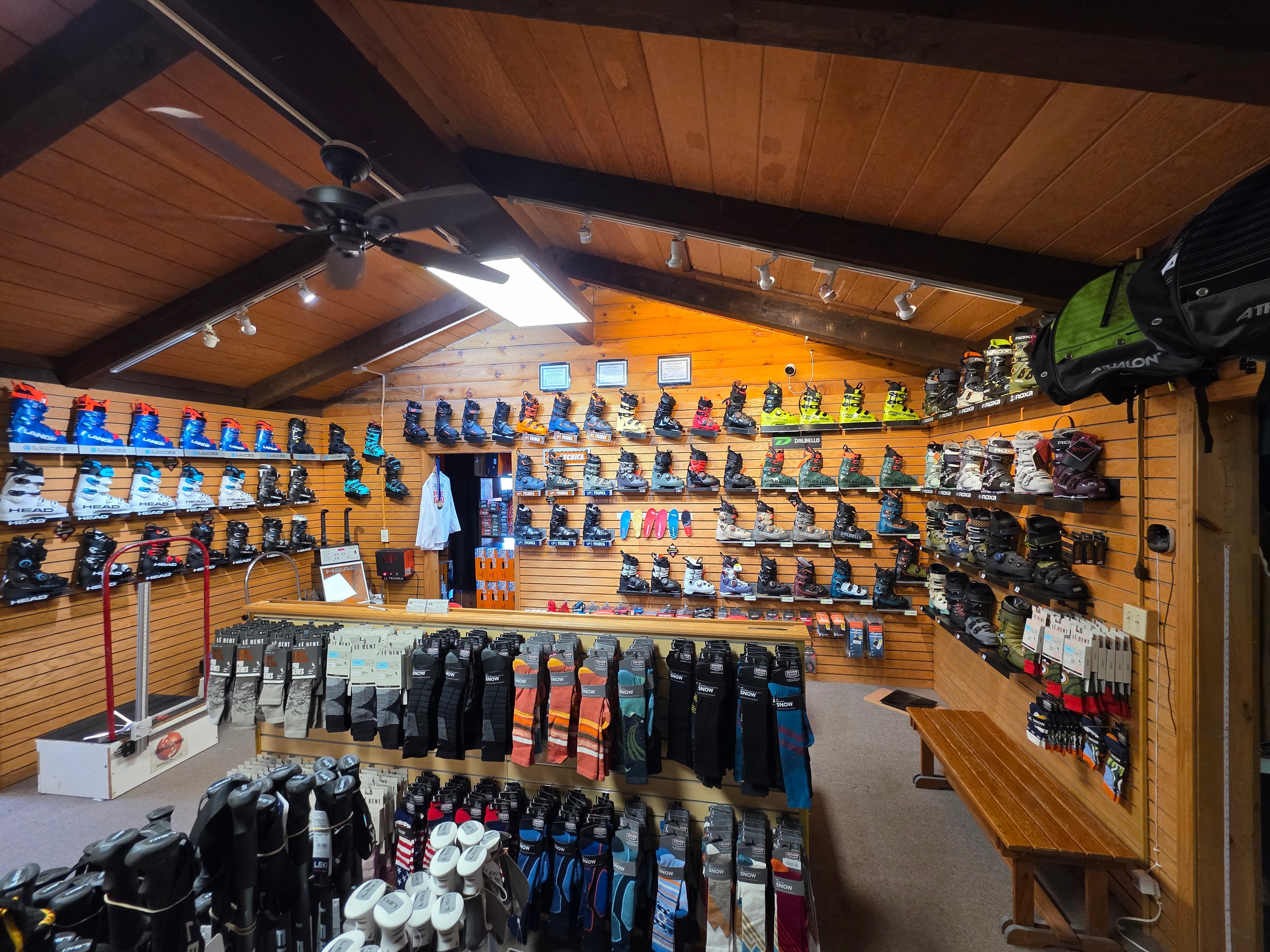 The Pro Ski Boot Wall