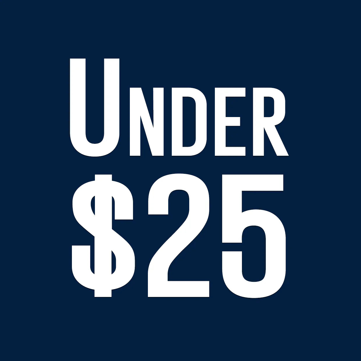 Under $25