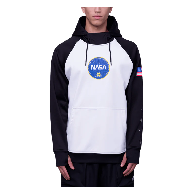 686 Men's Bonded Fleece Pullover Hoody NASA Black