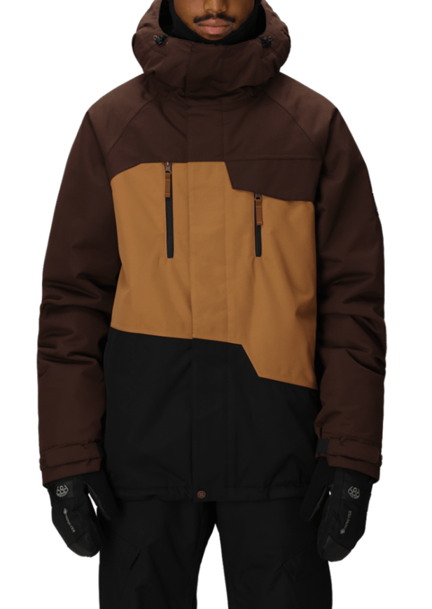686 Men's Geo Insulated Jacket Coffee Colorblock