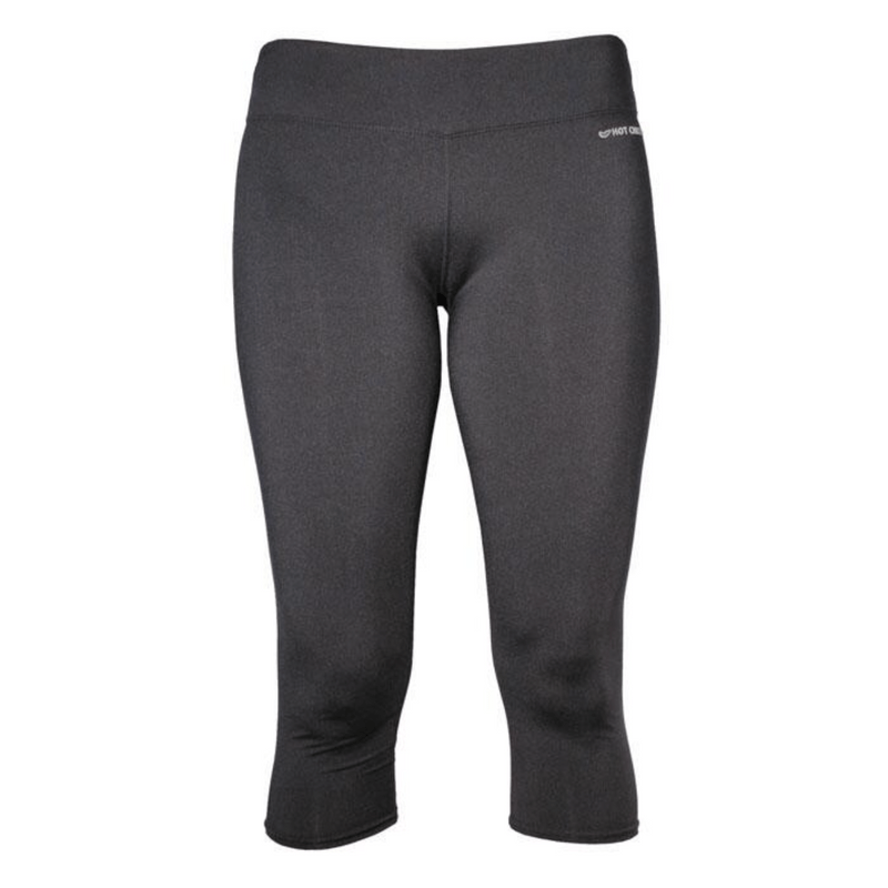 Hot Chillys Women's Micro-Elite Chamois Premiere Capri Tight Black