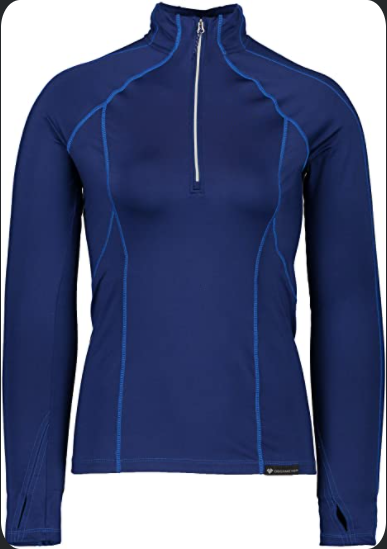 Obermeyer Women's Discover 1/4 Zip Baselayer Navy