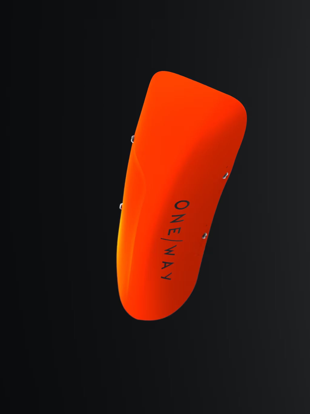 One Way Shin Guard WC Adult Single Neon Orange