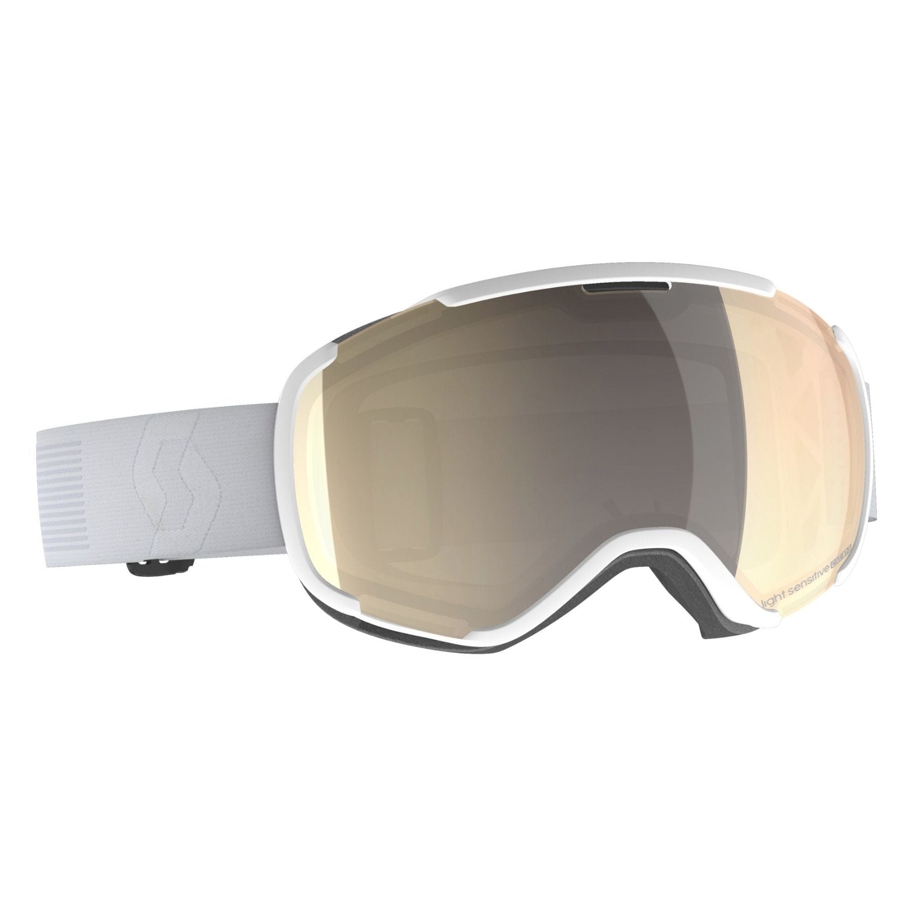 light sensitive goggles Scott Faze II Light Sensitive Goggle Mineral White / Bronze Chrome / One Size