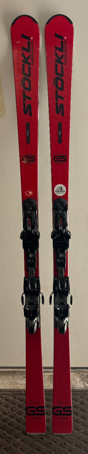 STOCKLI GSスキー板 LASER WORLD CUP 182cm Stockli Laser GS World Cup w/ WRT 12 Bindings - 182 cm