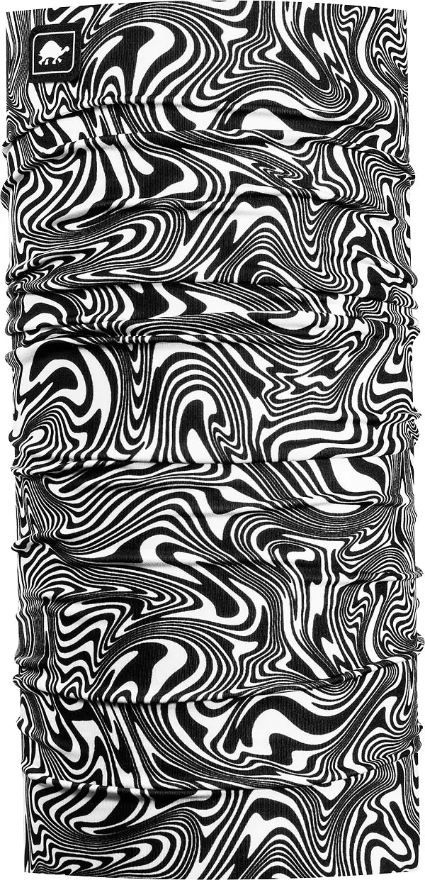 Cache-cou classique totalement tubulaire en fourrure de tortue