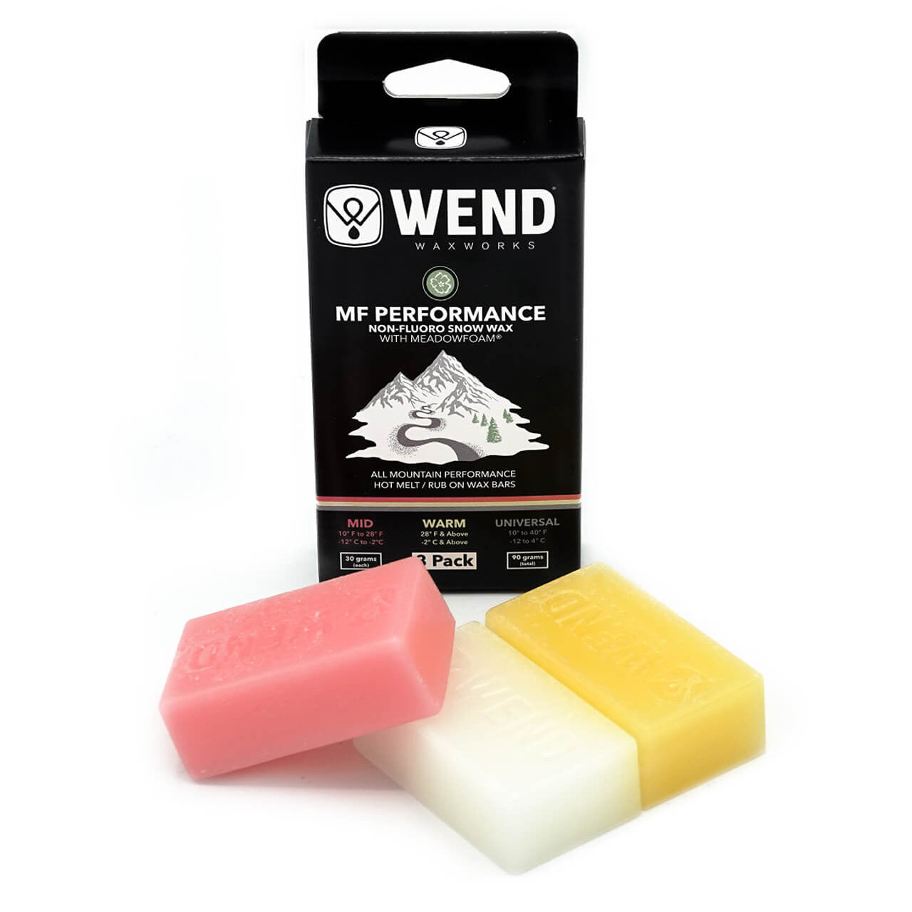 Wend Waxworks MF Performance Wax Combo 3-Pack | Mid/Warm/Uni 90g
