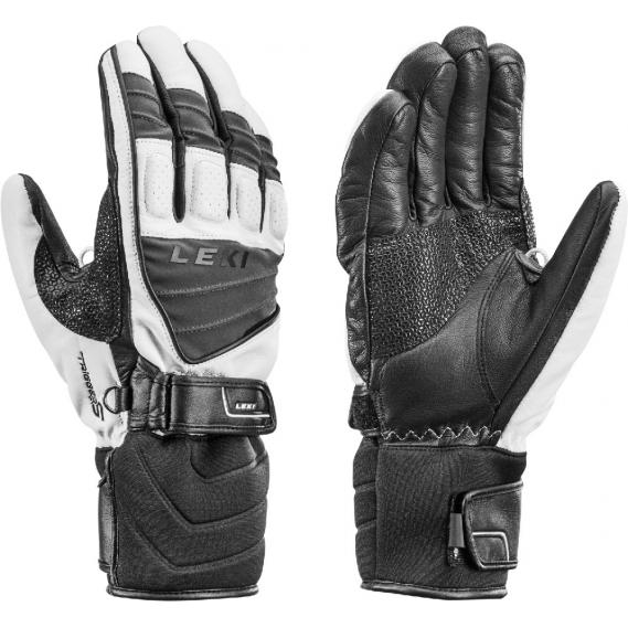 Leki Griffin S Ski Gloves White Grey