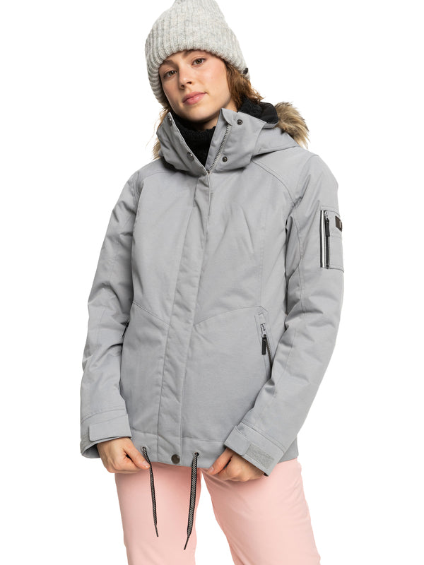 Roxy Meade Insulated Snow Jacket Heather Grey