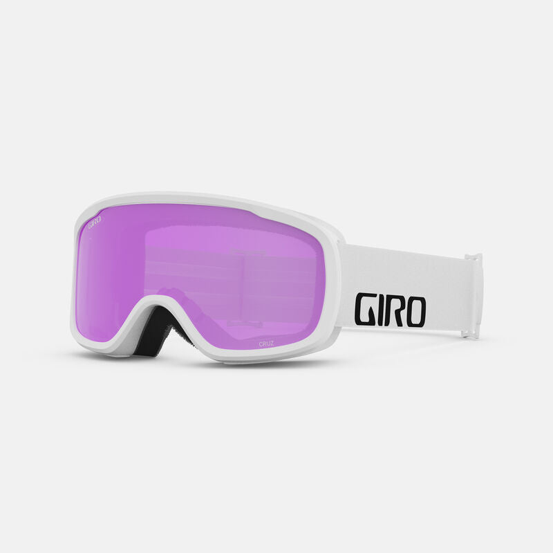 Giro Cruz Goggle White Wordmark Amber Pink