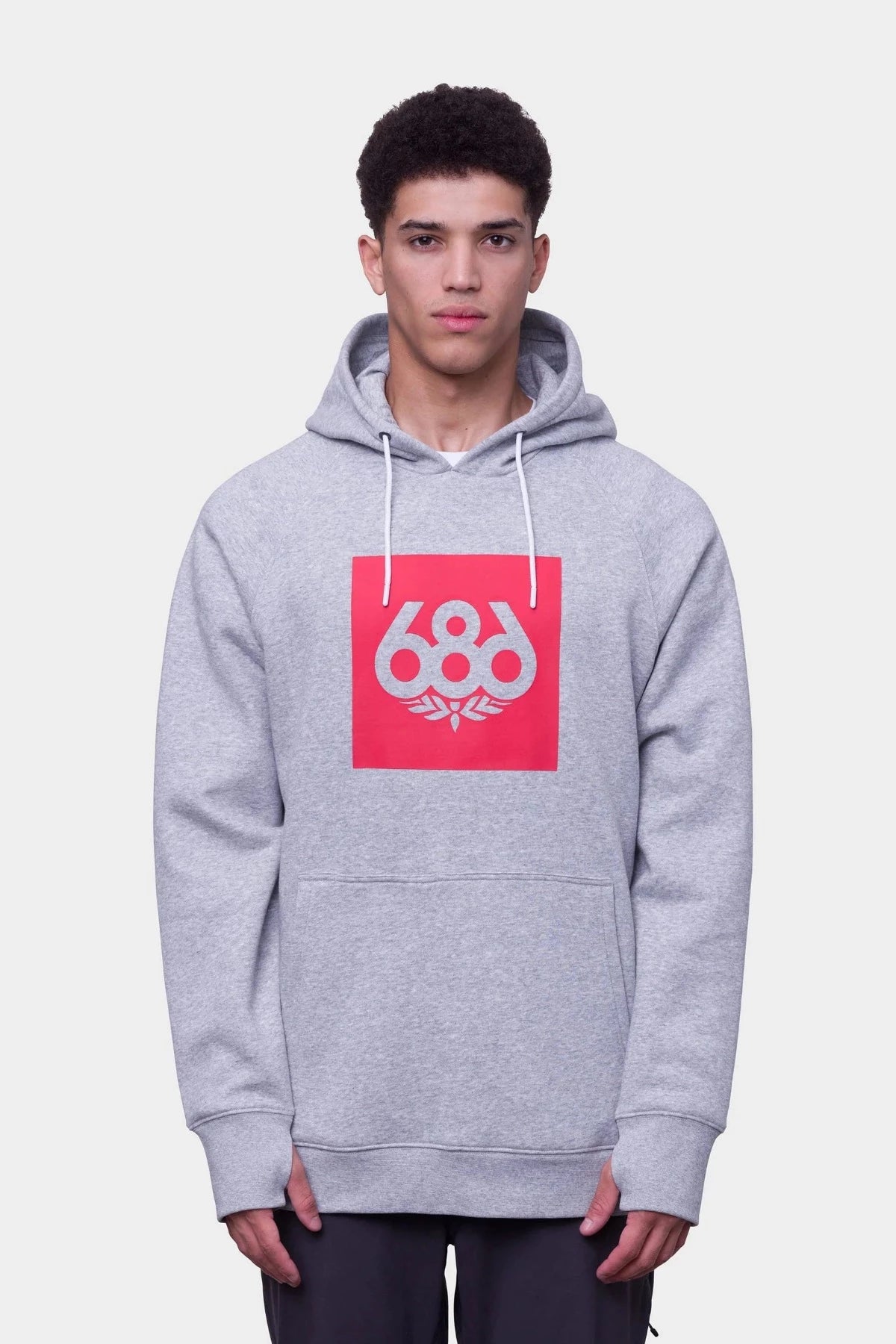 686 Men's Knockout Pullover Hoody Heather Gray