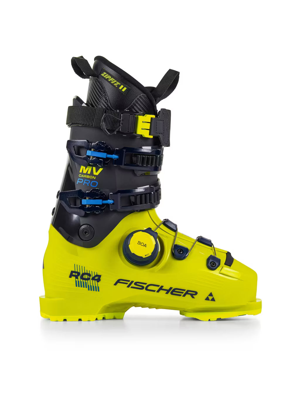 Fischer RC4 Carbon Pro MV BOA Ski Boots 2026 Side View