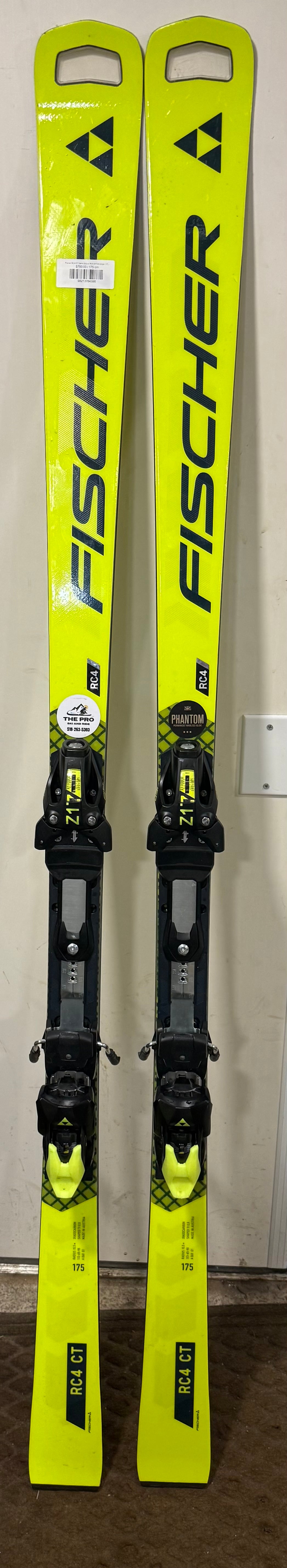 Fischer RC4 CT Demo Skis w/ RC4 Z17 Bindings - 175 cm