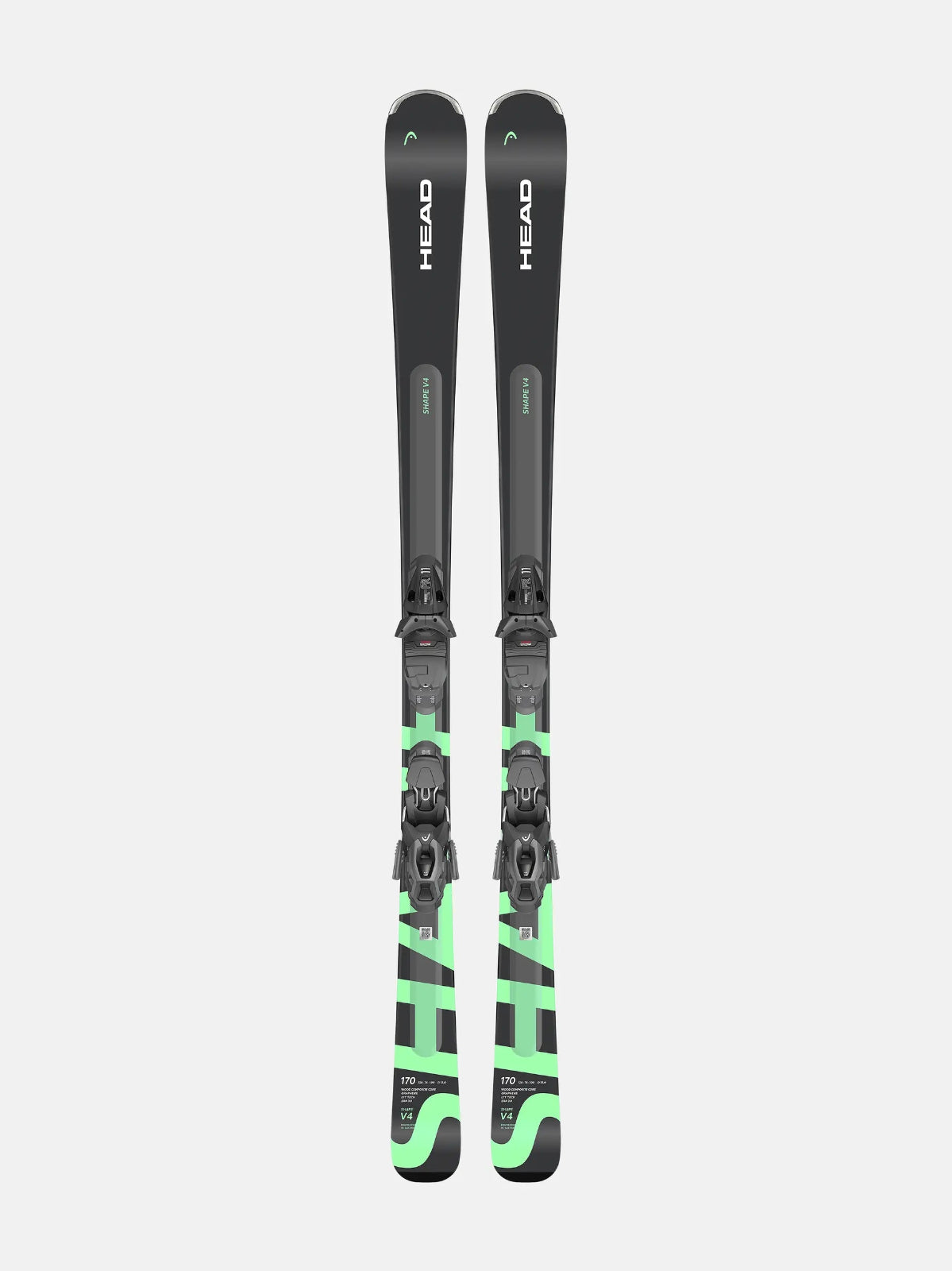Head Shape V4 Skis 2026 Mounted with PR 11 Ski Bindings