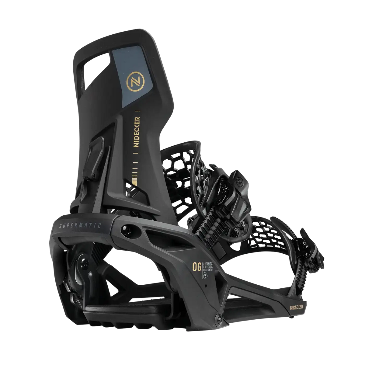 Nidecker OG Supermatic Snowboard Bindings 2027 Black