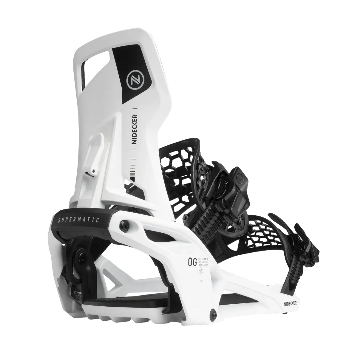 Nidecker OG Supermatic Snowboard Bindings 2027 White