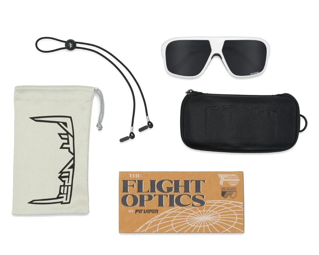 Pit Viper The Miami Nights Flight Optics Sunglasses (Polarized Smoke Lens)