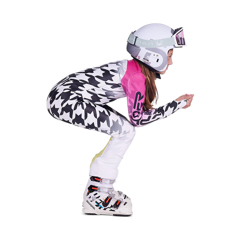 Spyder Girls Performance GS Race Suit White Combi