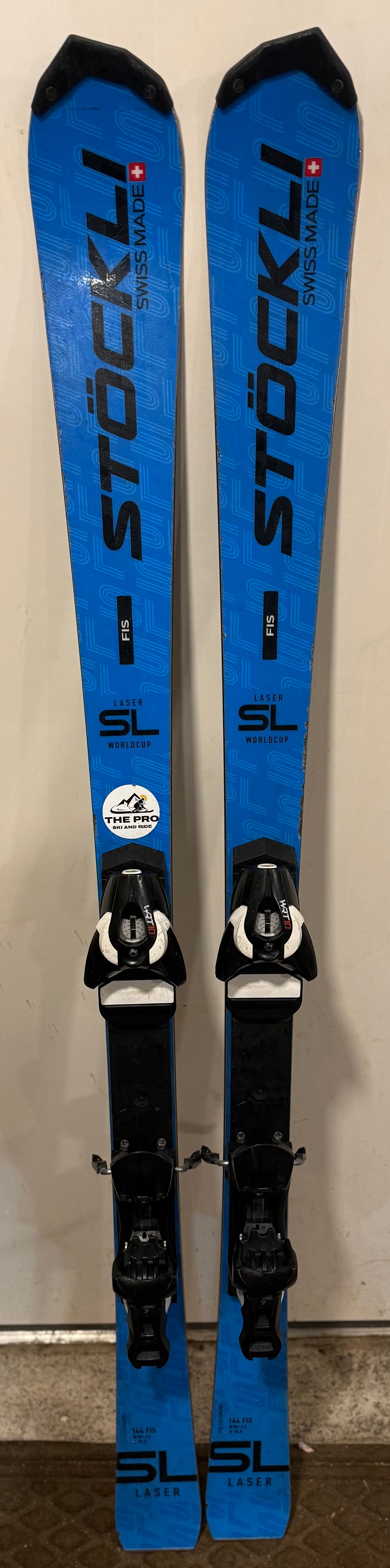 Stockli Laser SL WC FIS Jr Demo Skis - 144 cm