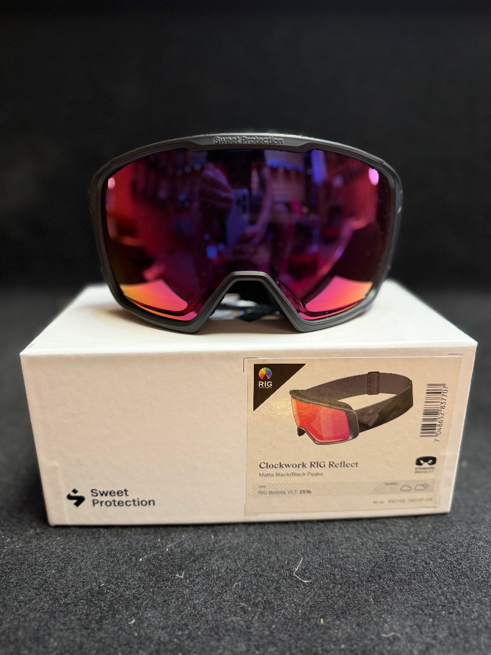sweet protection clockwork rig reflect goggles Sweet Protection Clockwork RIG Reflect Goggles RIG Bixbite/Matte Black/Black Peaks