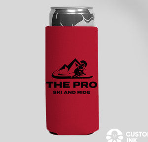 The Pro Logo Slim Can Cooler