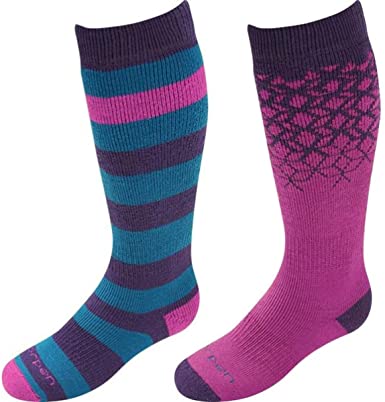 Lorpen Kids 2-Pack Ski Socks Pink