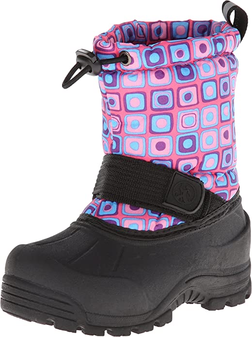 Northside Frosty Junior Snow Boots Pink Turquoise