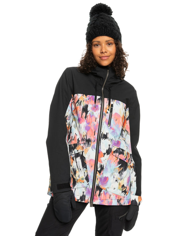 Roxy Stated Insulated Snow Jacket True Black Tenderness