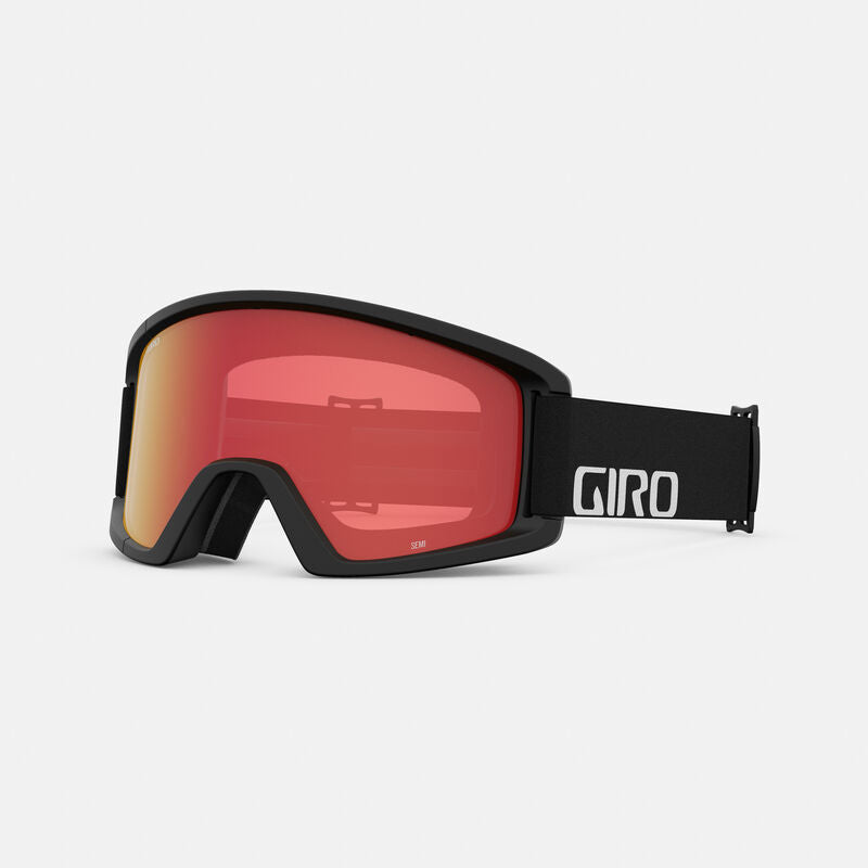Giro Semi Goggles Black Wordmark Amber Scarlet